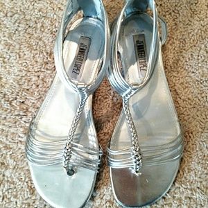 Silver Gladiator Shoes