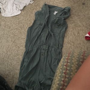Green/grey romper from forever 21