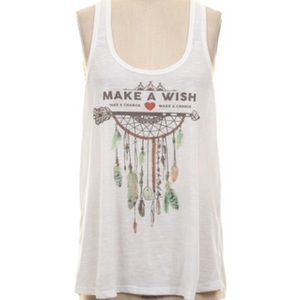 NWOT White Dreamcatcher Tank