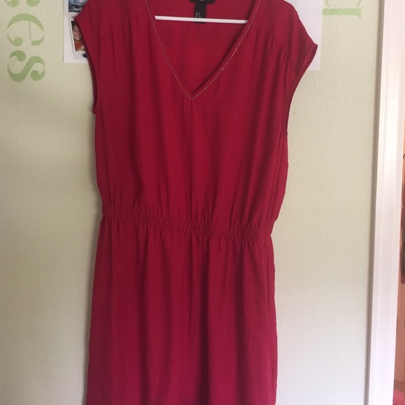 Red Summer Dress, light and flowy