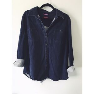 Oversized vintage button down