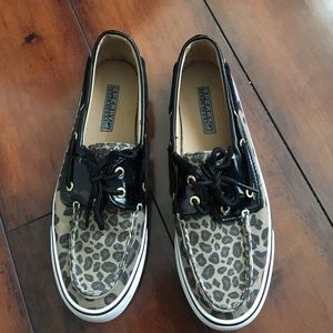 Cheetah print Sperry Top-siders