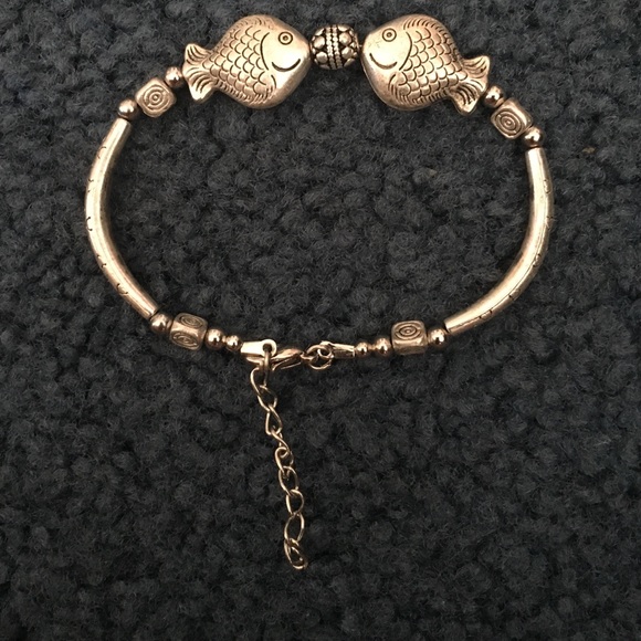 Alloy fish bracelet