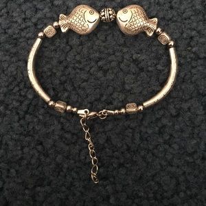 Alloy fish bracelet