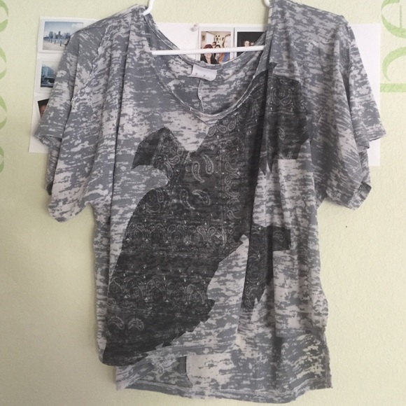 Grey Crop Tee