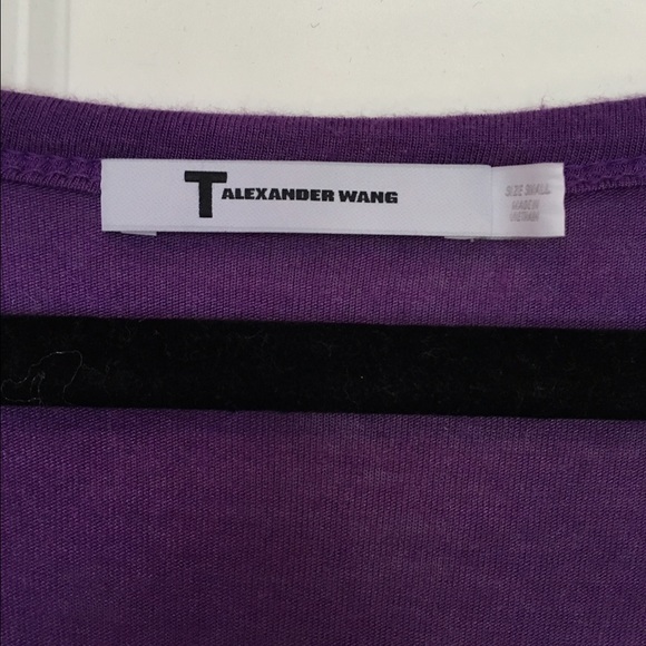 T by Alexander Wang Purple Tee - Picture 3 of 3