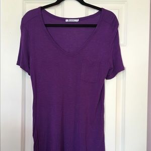 T by Alexander Wang Purple Tee