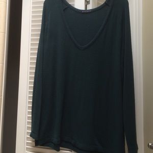 Dark green slouchy brandy Melville sweater