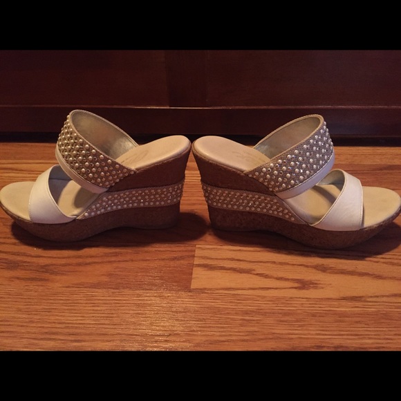 Beautiful white and pearl wedges