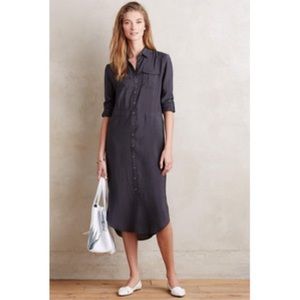 Maeve Drawstring Midi Shirtdress