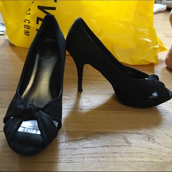 Satin heels