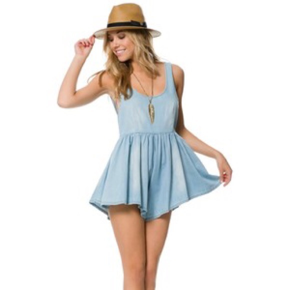 One teaspoon chambray Cali jumpsuit