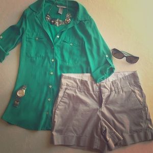 Seafoam green blouse