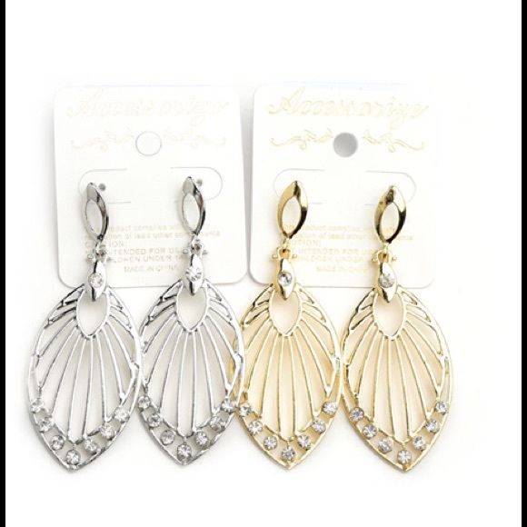 💜25%OFF BUNDLES💜Amber Fan Drop Earrings - Picture 2 of 2