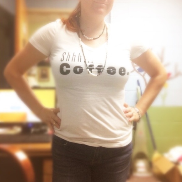 Closet Clearout! Shhh... Coffee graphic tee - Picture 4 of 4