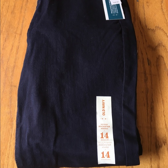 Old Navy Mid-Rise Rockstar Black Jeggings