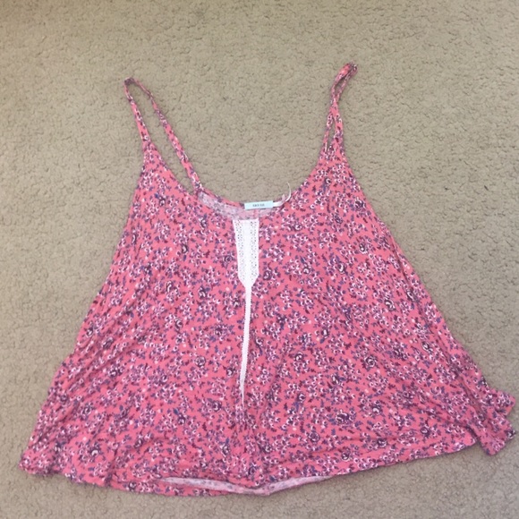 Urban Outfitters Floral Pink Tanktop