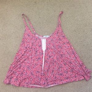 Urban Outfitters Floral Pink Tanktop