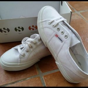 Superga white sneakers
