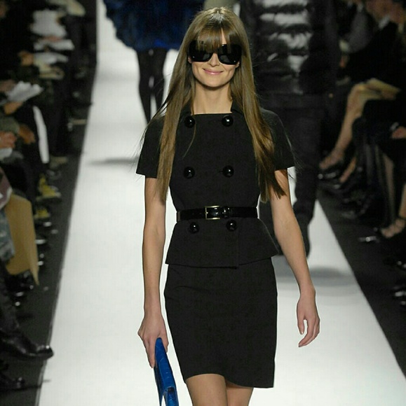 Michael Kors Couture Black Dress w/Jacket Size 8