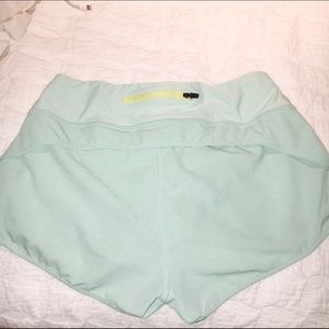 Aqua running shorts
