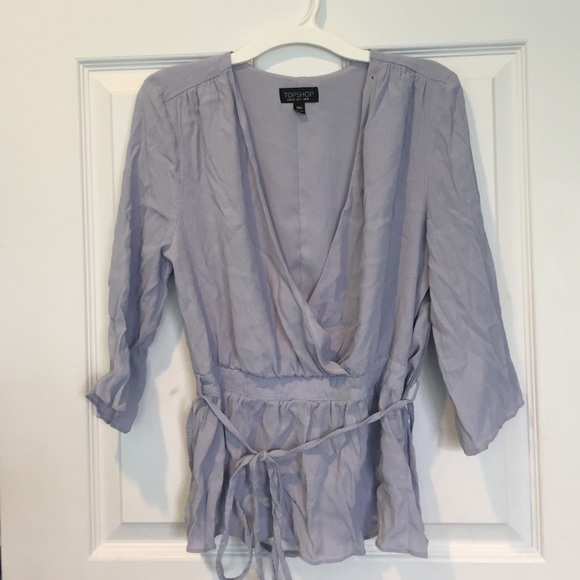 Topshop periwinkle blouse