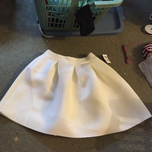 White bubble skirt