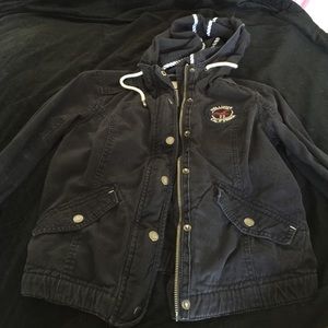 Hollister navy blue jacket