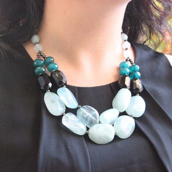 Jewelry - Mint and Teal Statement Necklace Jewelry - Mint and Teal Statement Necklace