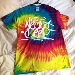 Non-worn Neck Deep tie dye T-shirt