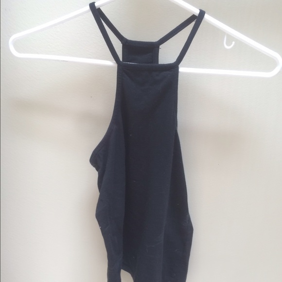 Black high neck Brandy Melville tank