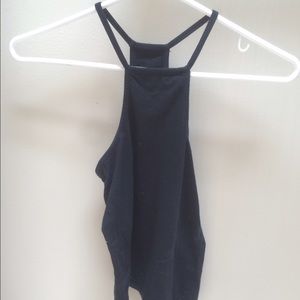 Black high neck Brandy Melville tank
