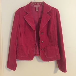 Pink Corduroy Blazer