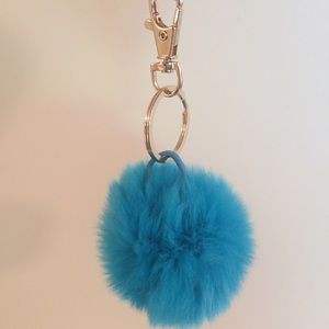 Fur Pom Pom Keychain