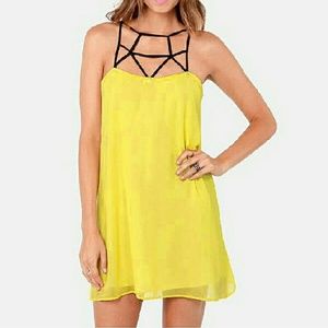 Spaghetti Strap Chiffon Mini Dress