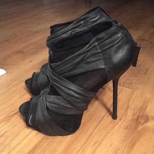 L.A.M.B Black Booties