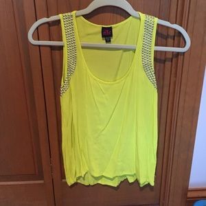 Bebe Yellow tank top
