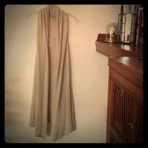 Athleta knitted swim coverup long vest