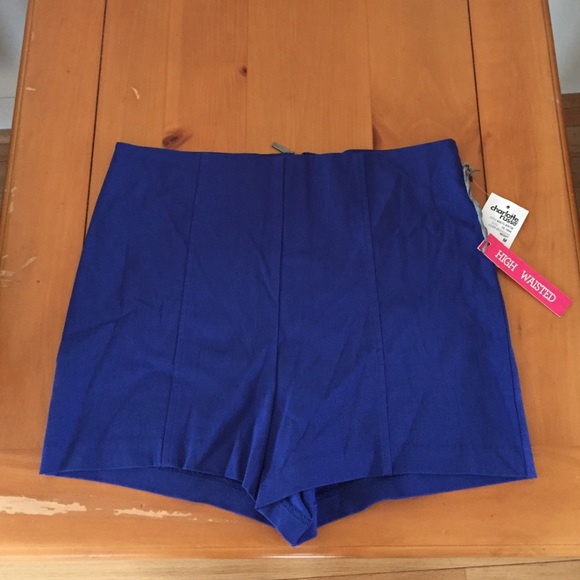 Charlotte Russe royal Blue high waisted shorts