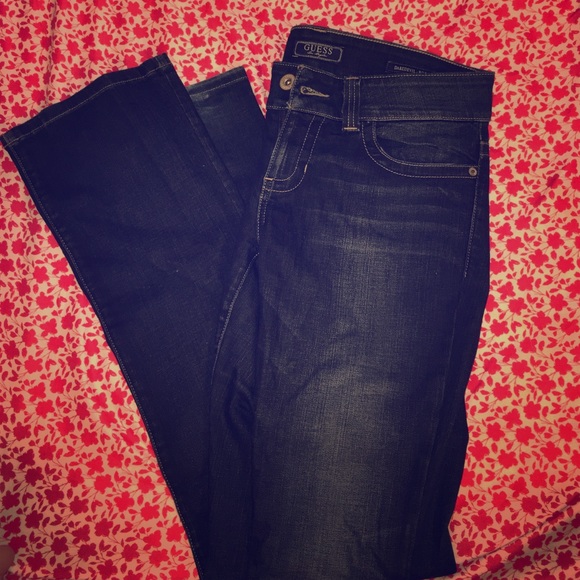 Guess daredevil bootcut jeans in a dark wash