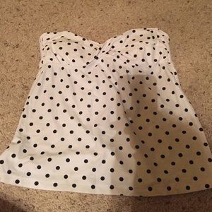 Large tankini. Polka dots