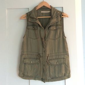 Max Jeans olive green vest