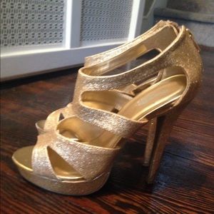 Gold Sparkly Shoes