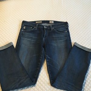 AG stilt roll-up jeans