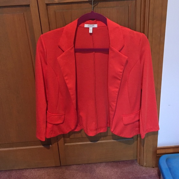 Orange blazer