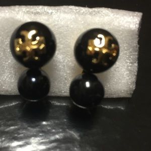 Tory Burch black double evie