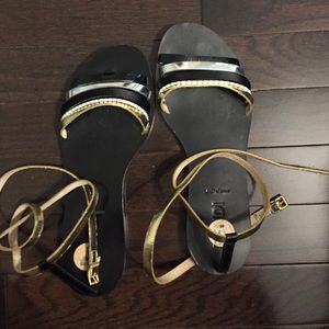 Fendi lace up sandals