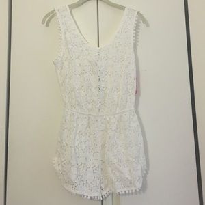 White crochet Target cover up romper