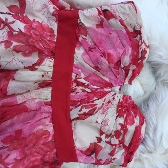 Ted Baker 100% silk floor length maxi floral dress - Picture 2 of 4