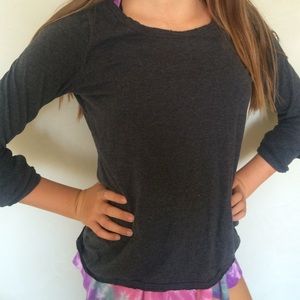 Grey long sleeve shirt